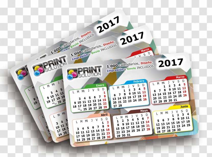 Calendario De Bolsillo Printing Pocket Almanac - Abanico Poster Transparent PNG