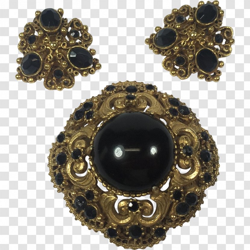 Earring Jewellery Gemstone Clothing Accessories Onyx - Brooch Transparent PNG