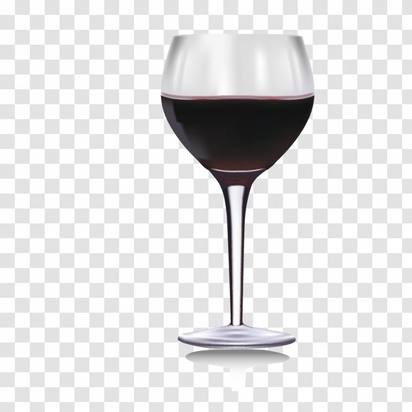 Red Wine Glass Cocktail - Frosted Transparent PNG