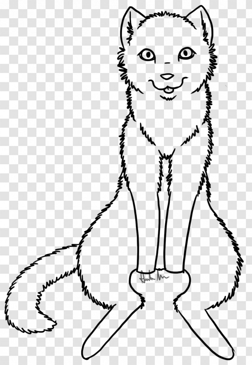 Whiskers Cat Red Fox Line Art Drawing - Happy Transparent PNG