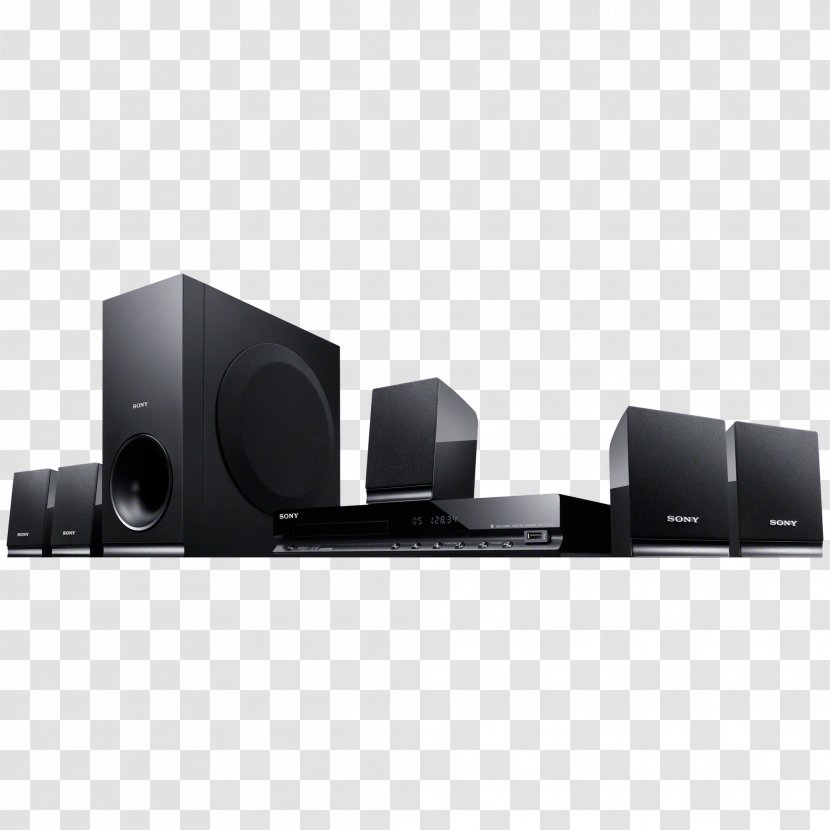 Sony Bravia DAV-TZ140 Home Theater Systems 5.1 Surround Sound Cinema - In A Box - Dvd Transparent PNG