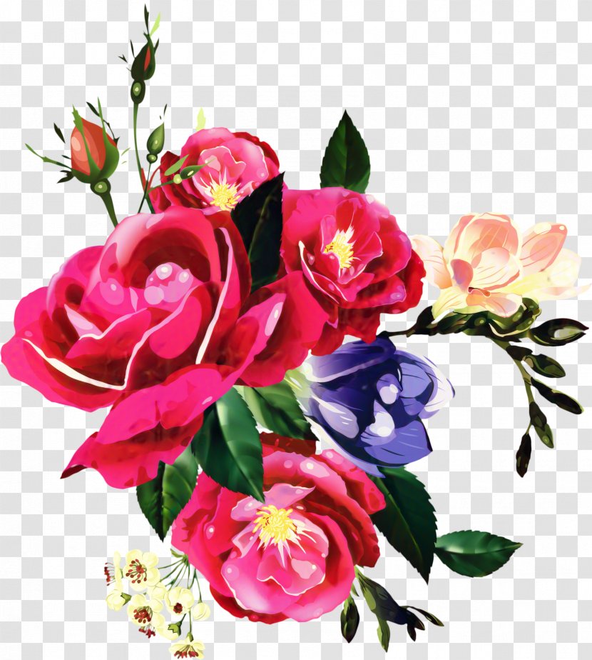 Pink Flowers Background - Plant - Stem Prickly Rose Transparent PNG