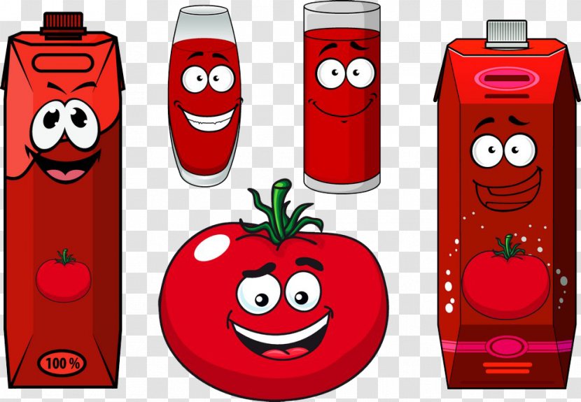 Tomato Juice Strawberry - Telephony - Cartoon Illustration Of Transparent PNG