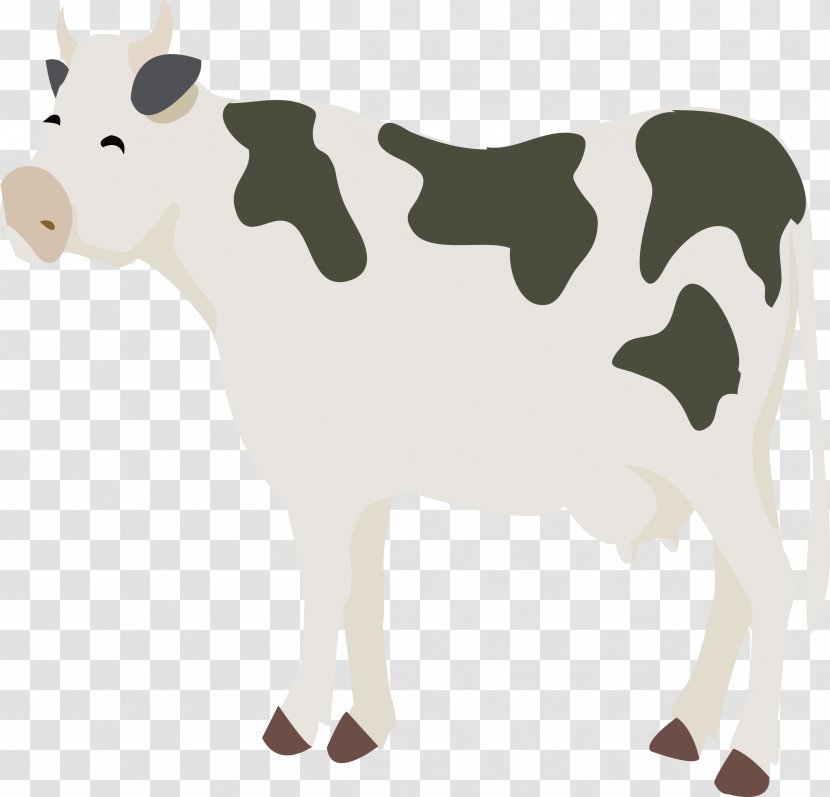 Dairy Cattle Milk Sheep - Cow Vector Material Transparent PNG
