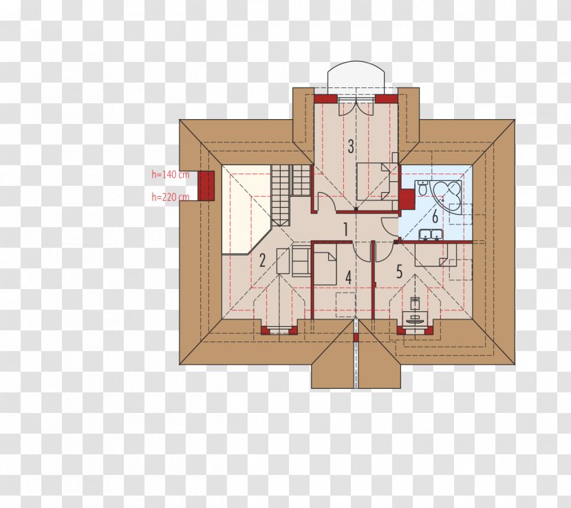 House Attic Floor Plan Room Układ Jednoprzestrzenny Transparent PNG