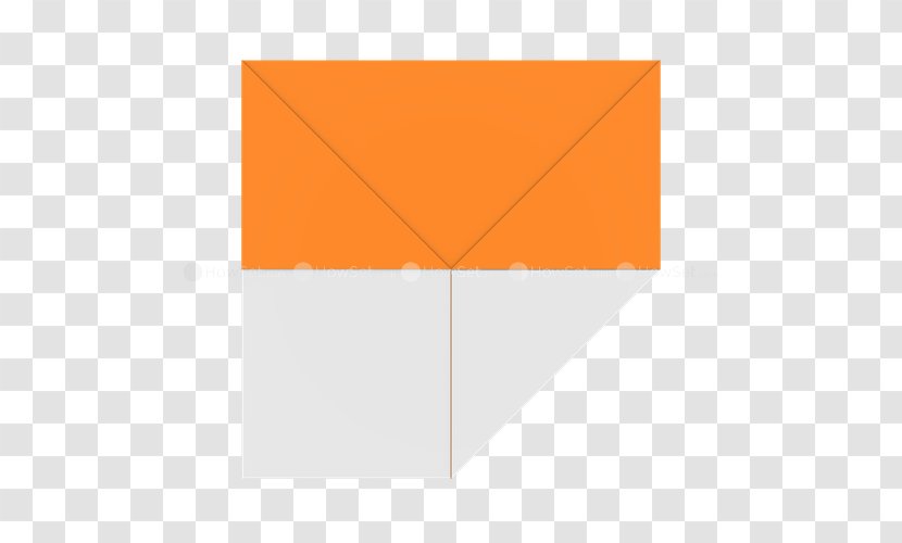 Paper Simatic S5 PLC Origami Step 5 Angle - Orange - 3 Fold Transparent PNG