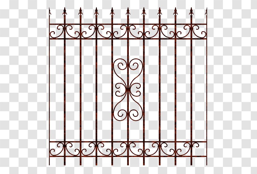 Fence Deck Railing Guard Rail - Home Fencing - Wrought Iron Transparent PNG