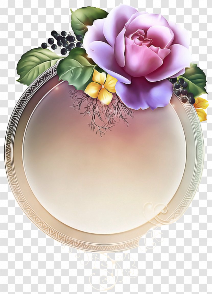 Flower Art Watercolor - Plant - Rose Plate Transparent PNG