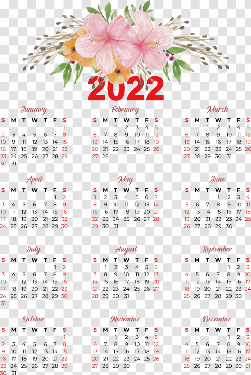 Calendar Calendar Year Islamic Calendar Calendario 2022 Month Transparent PNG