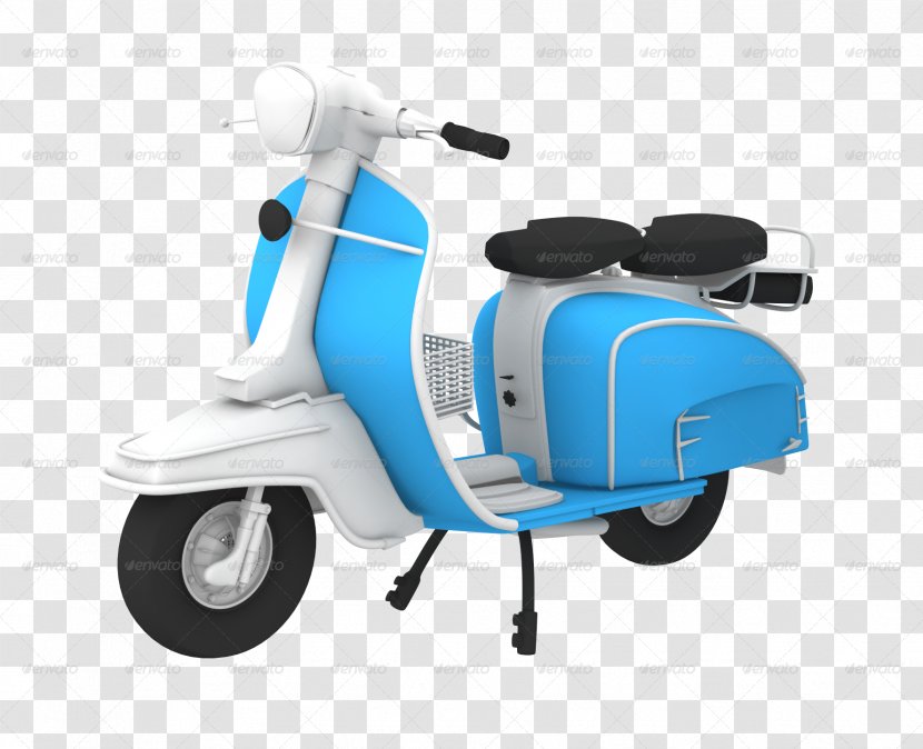 Scooter 3D Computer Graphics Rendering Motorcycle - Accessories Transparent PNG