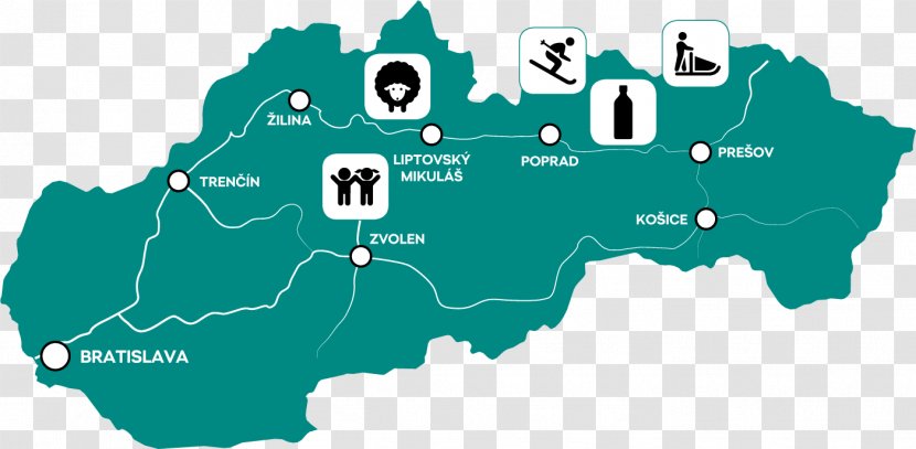 Slovakia Vector Graphics Map Illustration Image - Stock Photography Transparent PNG