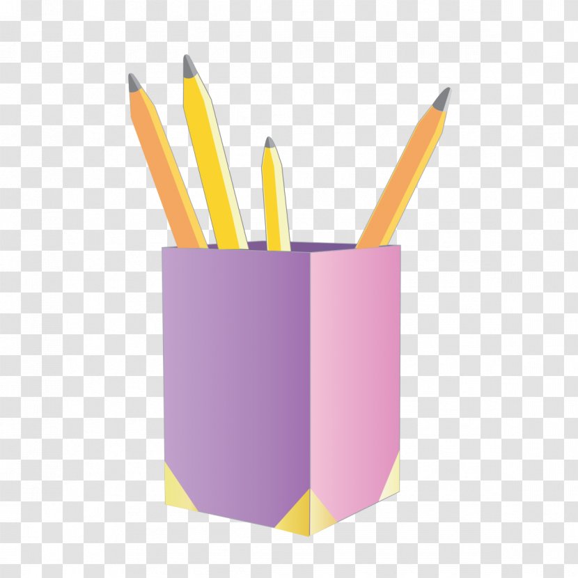 Pen Brush Pot Gratis - Creative Square Transparent PNG