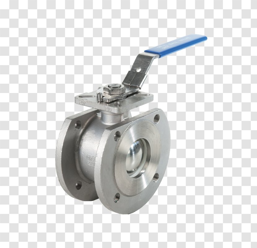 Ball Valve Stainless Steel Flange Tap - Water Shutting Transparent PNG