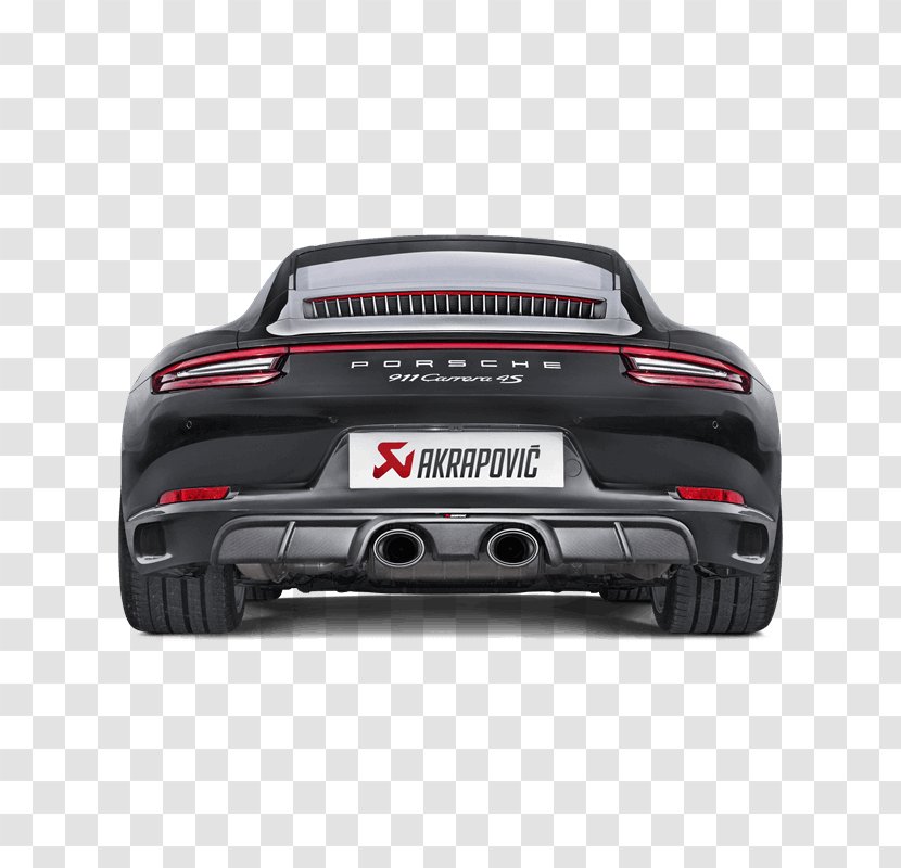 Porsche 911 Exhaust System Car Akrapovič - Personal Luxury - Automobile Transparent PNG