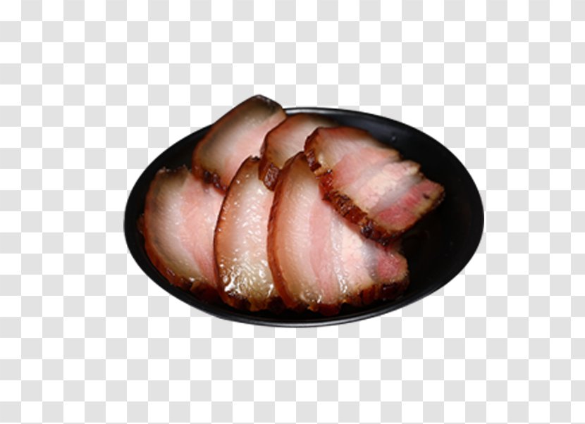 Back Bacon Chinese Sausage Ham Meat - Watercolor - Streaky Transparent PNG