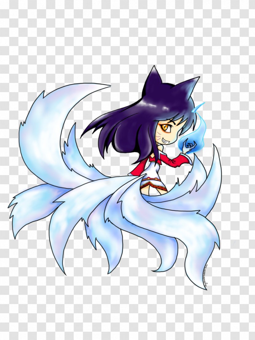 Ahri Nine-tailed Fox League Of Legends Marine Mammal - Heart Transparent PNG