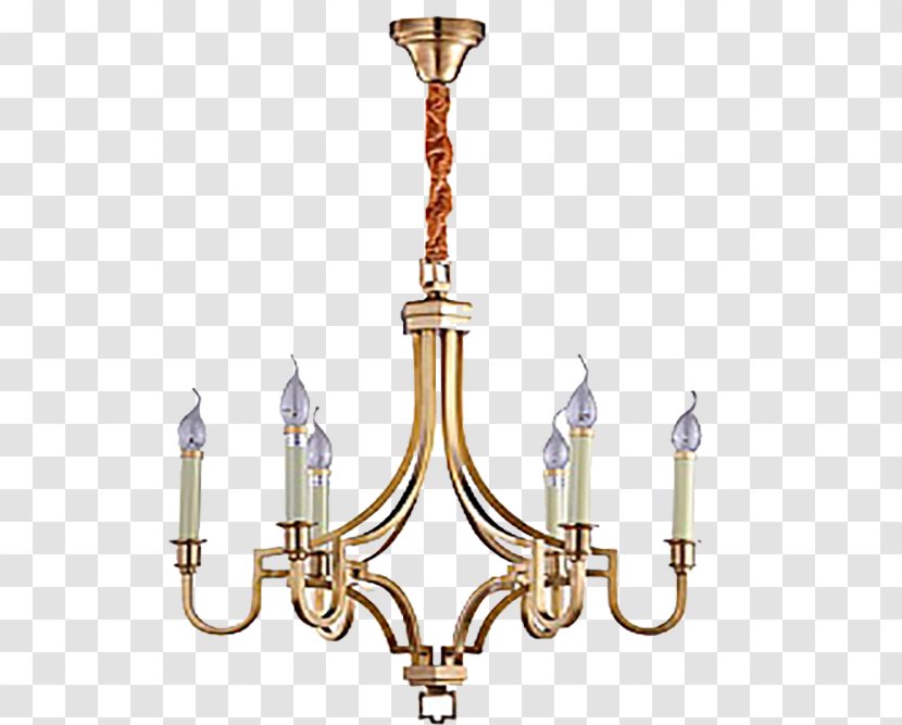 Chandelier Pendant Light Fixture Ceiling - Candle Shaped Lamp Transparent PNG