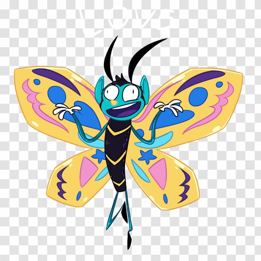 Monarch Butterfly Fan Art Bee - Character Transparent PNG