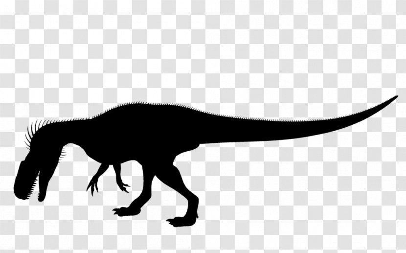 Tyrannosaurus Silhouette Black White Clip Art Transparent PNG