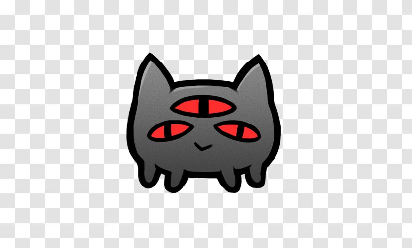 Whiskers Cat Bat Dog - Black Transparent PNG