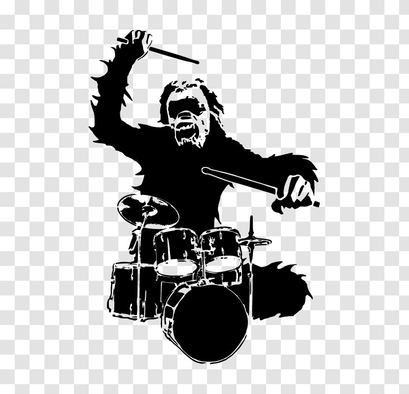 Drums Musical Instrument Djembe - Drum Stick - Gorilla Playing Transparent PNG