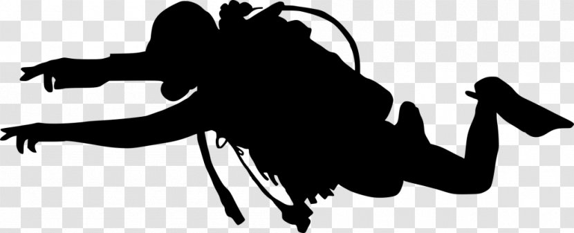 Vector Graphics Underwater Diving Clip Art Scuba - Stencil Transparent PNG