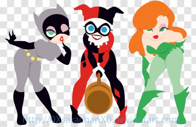 Poison Ivy Harley Quinn Catwoman Batman Gotham City Sirens Transparent PNG