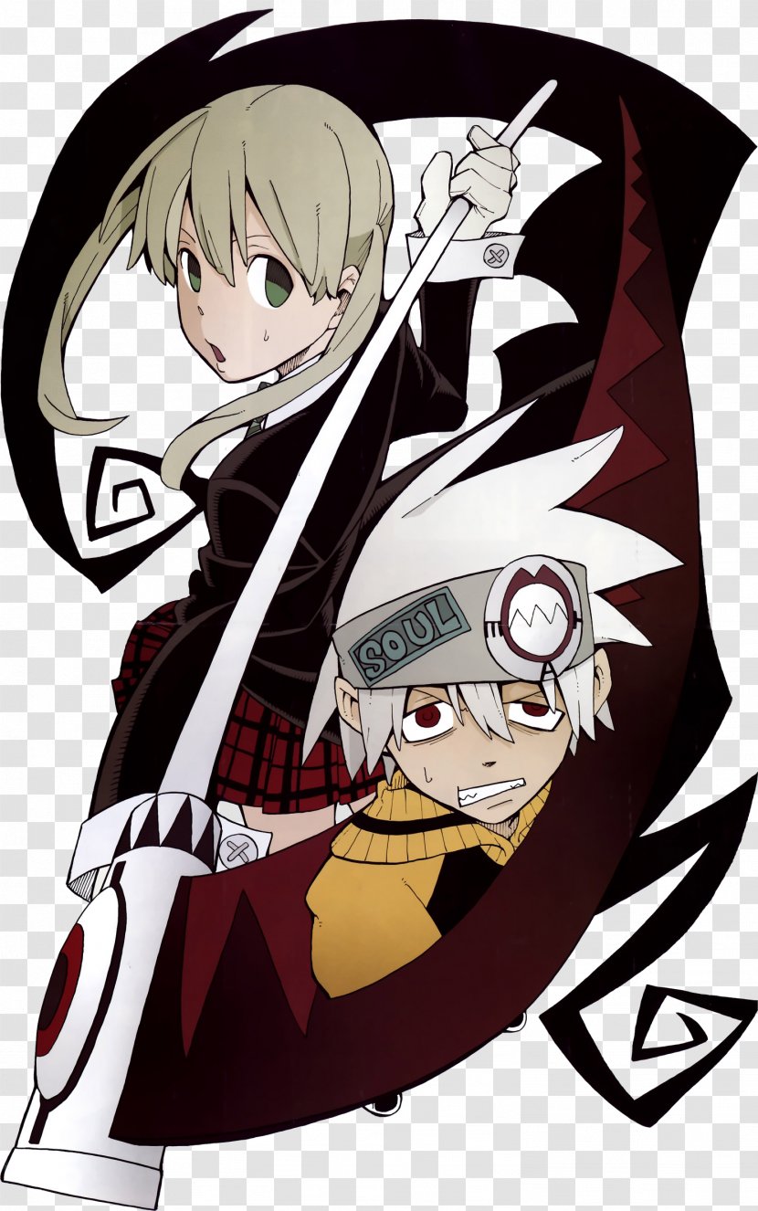 Soul Eater Evans Maka Albarn Death The Kid Black Star Crona - Watercolor Transparent PNG