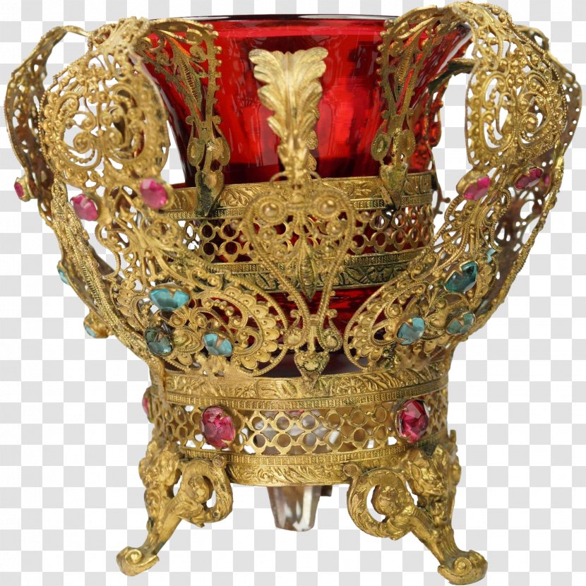 Gold Vase Artifact Metal 01504 - Crown Jewels Transparent PNG