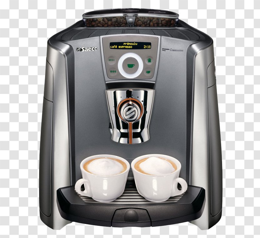 Cappuccino Coffee Espresso Latte Saeco - Kitchen Appliance - Automatic Double-barreled Machine Transparent PNG