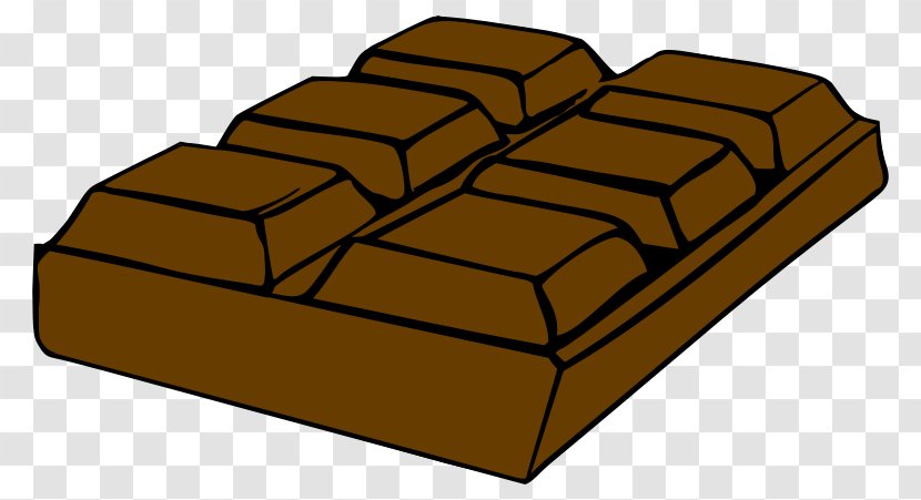 Chocolate Bar Muffin Ice Cream Clip Art - Rectangle - Cliparts Pudding Transparent PNG