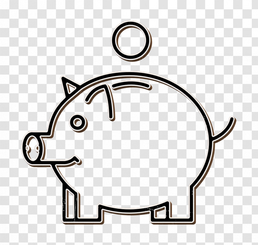 Business Icon Cash Icon Pig Money Safe Icon Transparent PNG