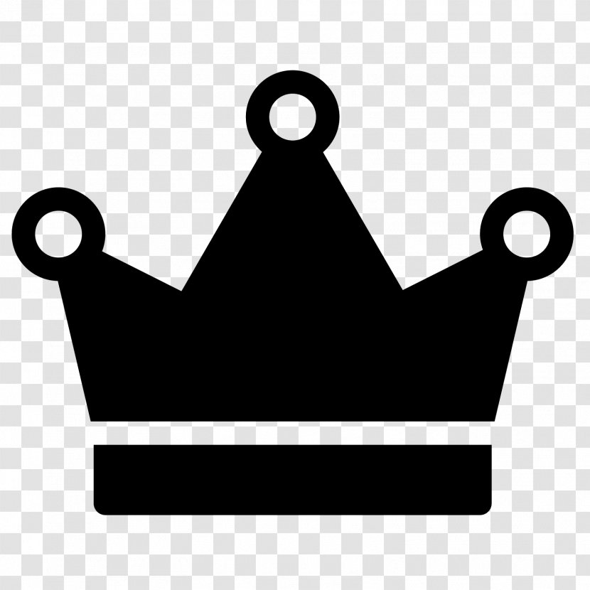 Icon Design Download Like Button Clip Art - Black And White - Crown Transparent PNG