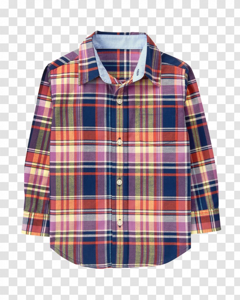 Tartan Blouse - Shirt - Sleeve Transparent PNG