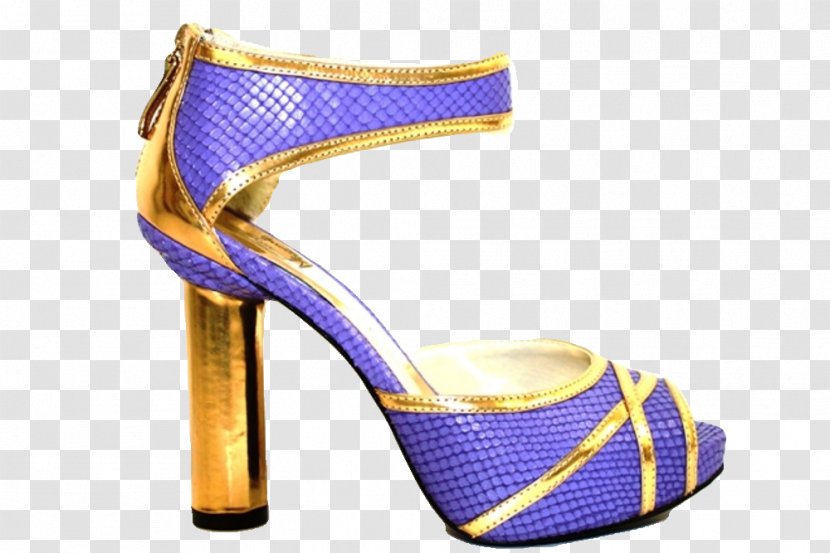 Sandal Shoe - Electric Blue Transparent PNG