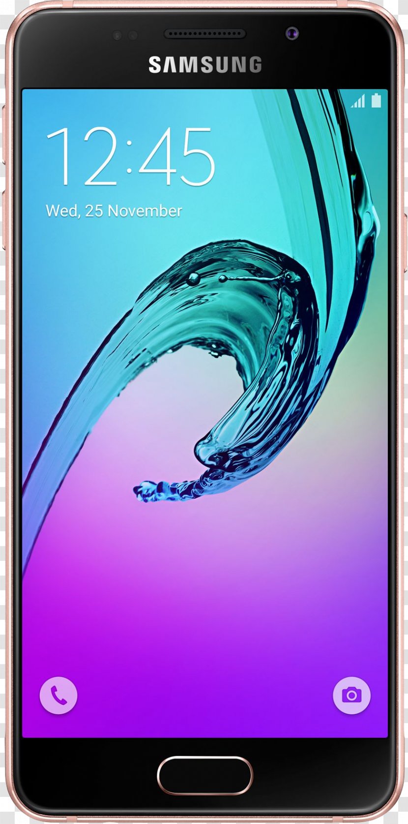 Samsung Galaxy A5 (2016) A3 A7 J3 A9 - Aqua - Smartphone Transparent PNG