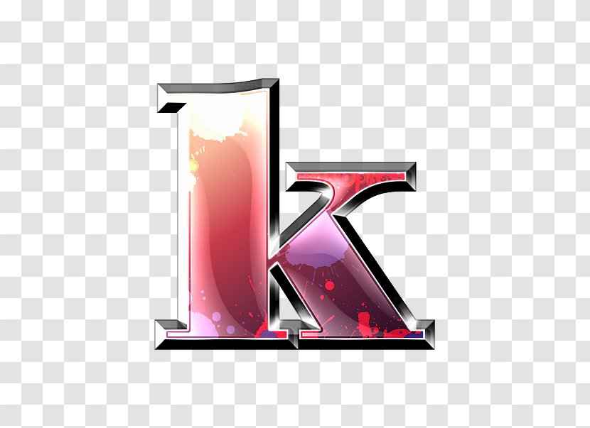 Letter Ink Alphanumeric Data Compression - K Transparent PNG