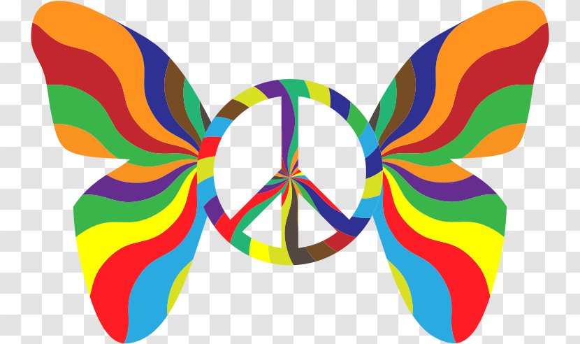 Clip Art Peace Symbols Hippie - Symmetry - Groovy Houses Transparent PNG
