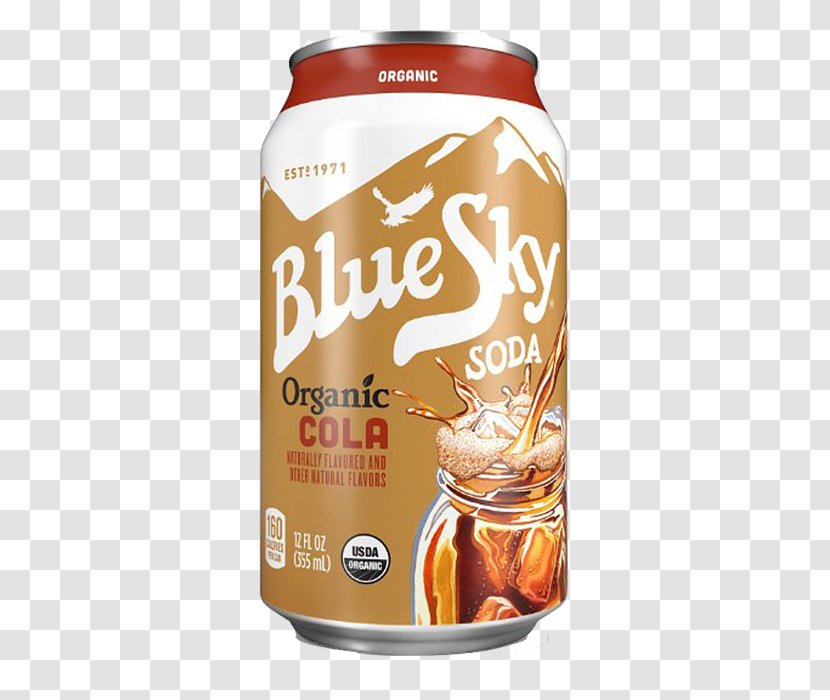 Fizzy Drinks Blue Sky Beverage Company Root Beer Cola Italian Soda - Flavor - Coca Transparent PNG