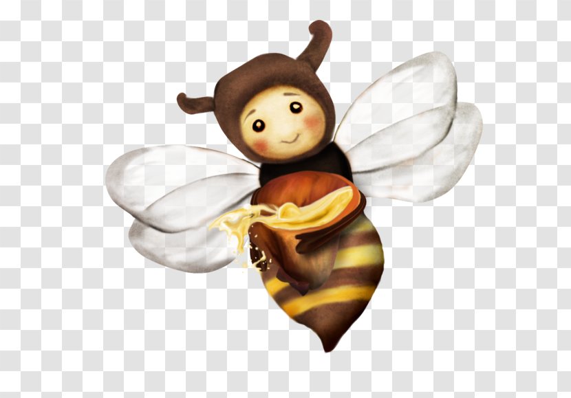 Honey Bee Figurine - Tree - Watercolor Transparent PNG