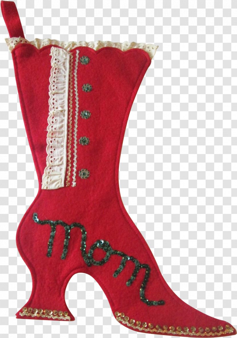 Christmas Boot - Day - Durango Carmine Transparent PNG