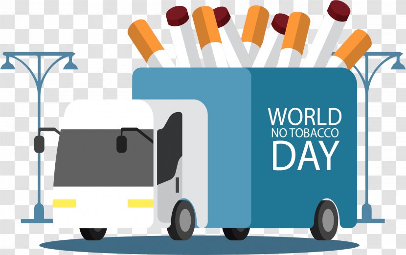 Cigarette World No Tobacco Day - Watercolor - A Truck Transparent PNG
