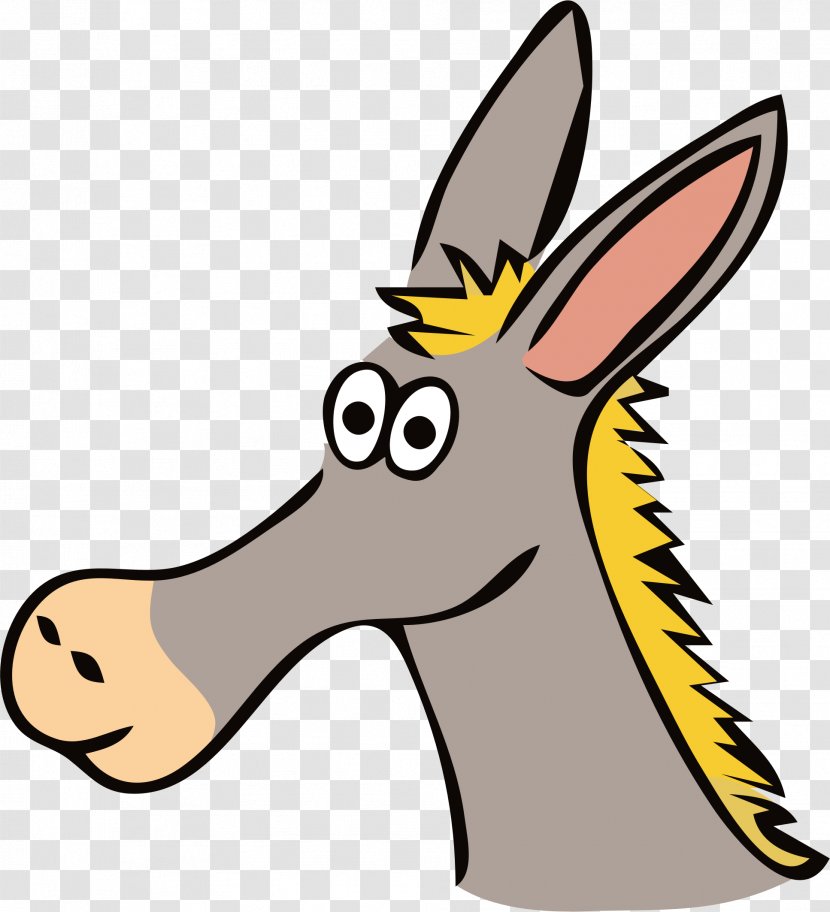 Donkey Cartoon Royalty-free Clip Art - Nose - Stallion Clipart Transparent PNG