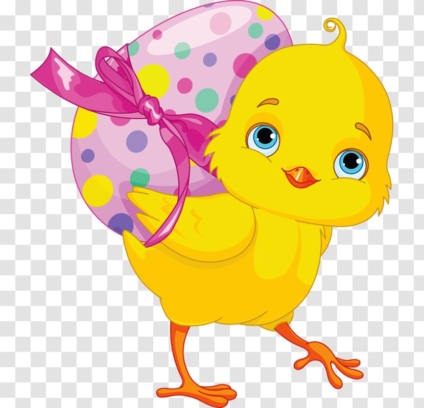 Chicken Easter Bunny Egg Clip Art - Chick Transparent PNG
