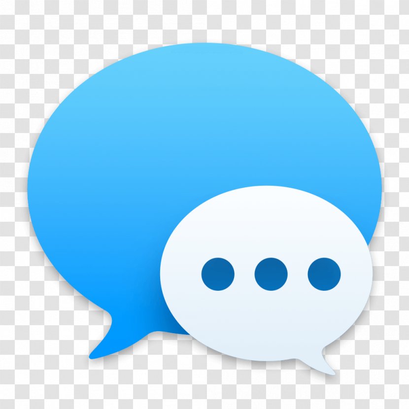 Messages MacOS IMessage Apple - Blue Transparent PNG