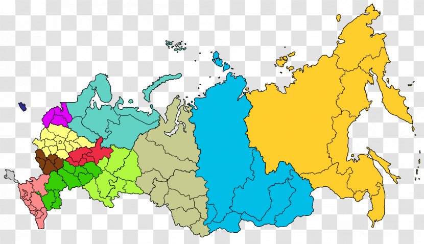 Central Federal District Far Eastern Subjects Of Russia Republic Crimea Districts - Administrative Division - RUSSIA 2018 Transparent PNG