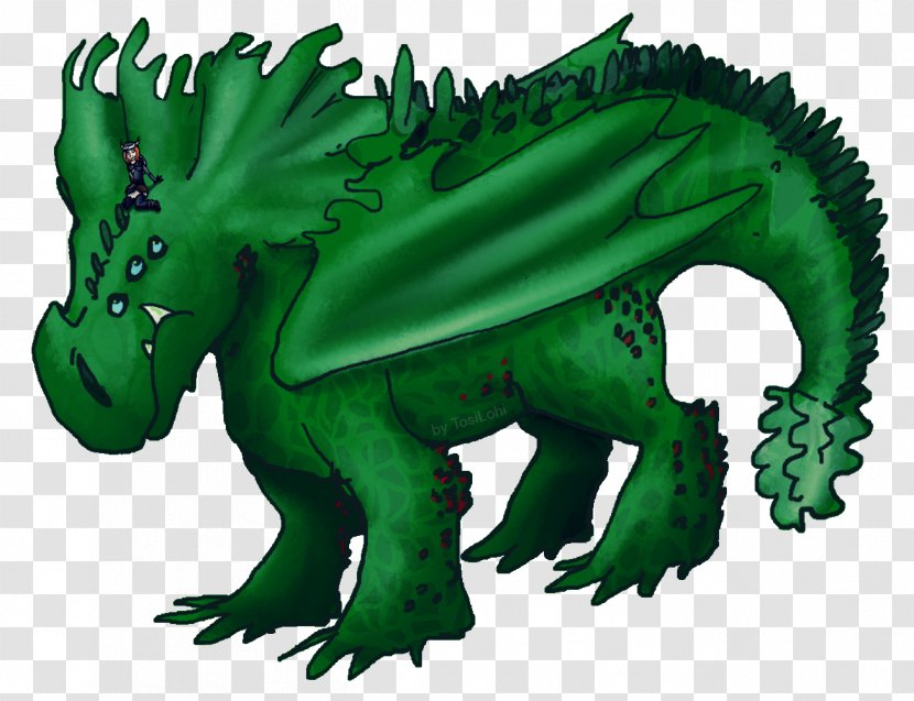 Dragon Reptile Cartoon - Grass Transparent PNG