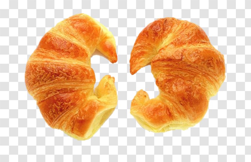 Croissant European Cuisine Breakfast French Bread - Baked Goods - Two Croissants Transparent PNG