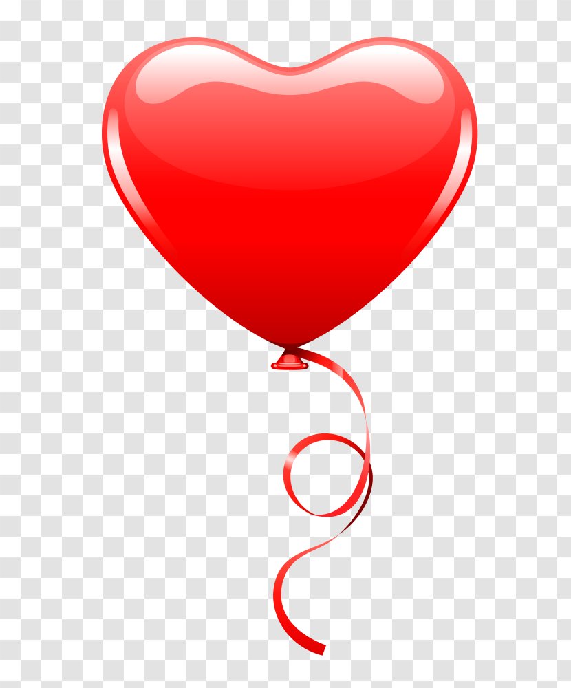 Hot Air Balloon Heart Clip Art - Watercolor Transparent PNG