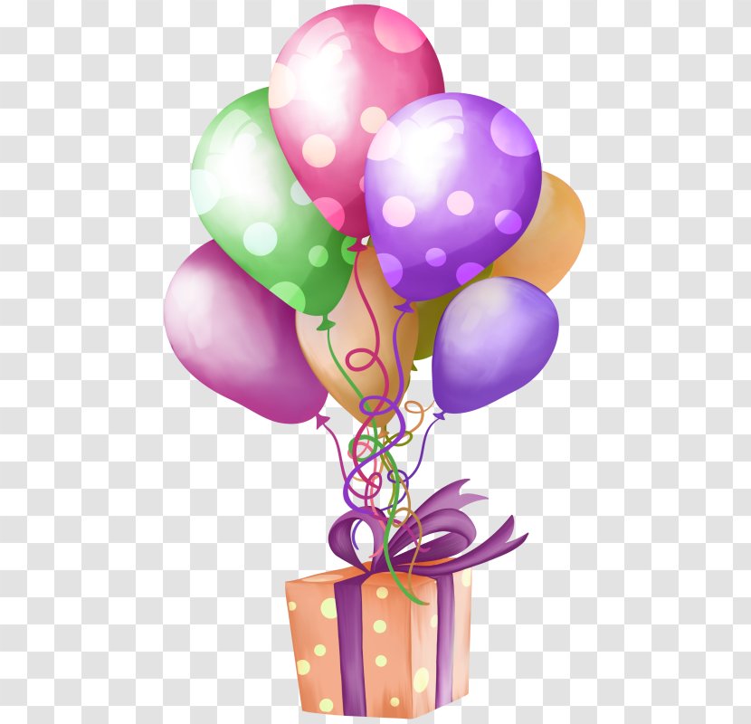 Gift Balloon Happy Birthday To You Clip Art - Water - Colored Balloons Transparent PNG